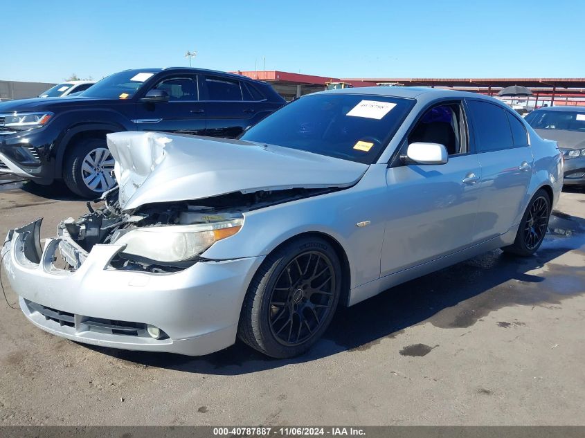 2005 BMW 525I VIN: WBANA53575B857917 Lot: 40787887