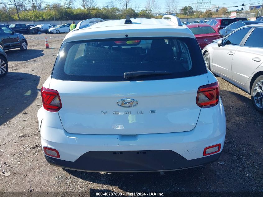 2022 Hyundai Venue Sel VIN: KMHRC8A32NU206924 Lot: 40787899