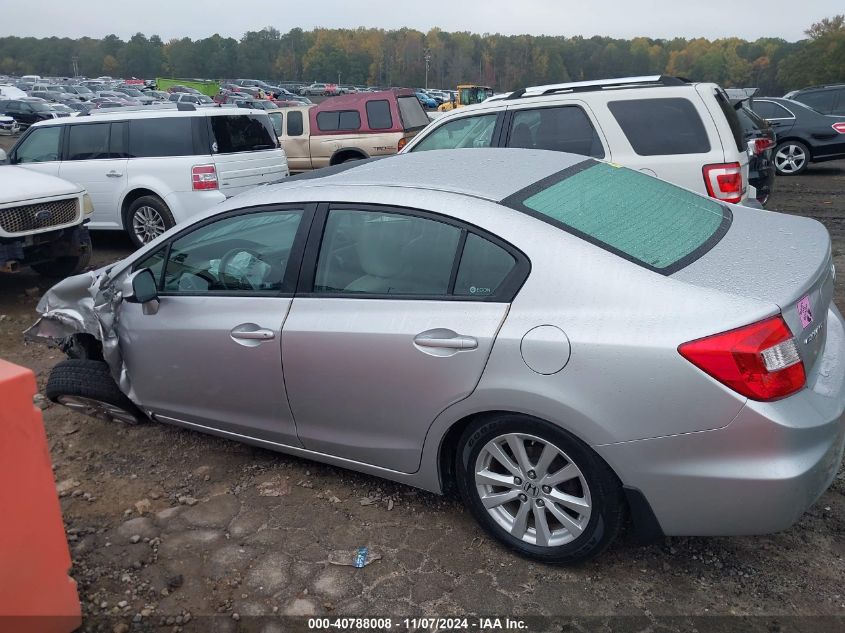 2012 Honda Civic Ex-L VIN: 19XFB2F90CE000355 Lot: 40788008