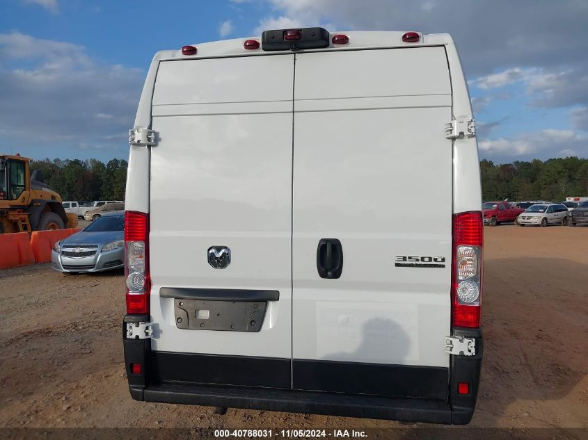 2023 Ram Promaster 3500 Cargo Van High Roof 159 Wb Ext VIN: 3C6MRVJG7PE521130 Lot: 40788031