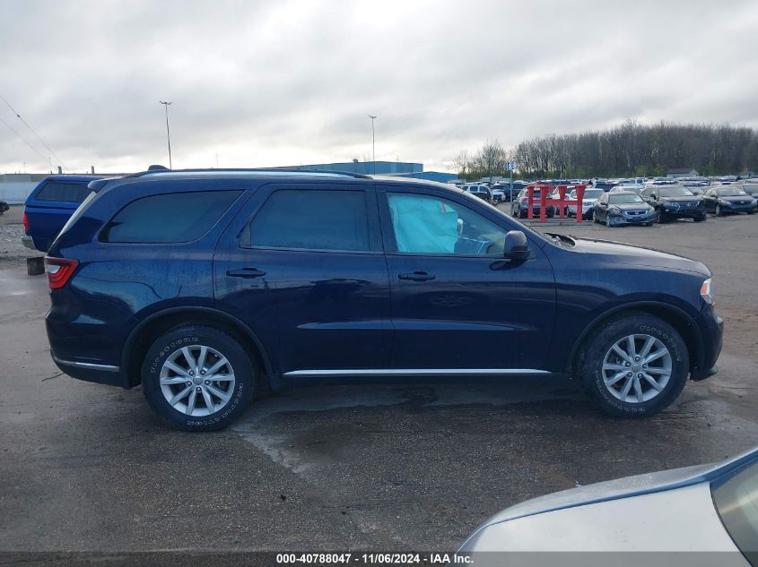 2014 Dodge Durango Sxt VIN: 1C4RDJAGXEC349458 Lot: 40788047