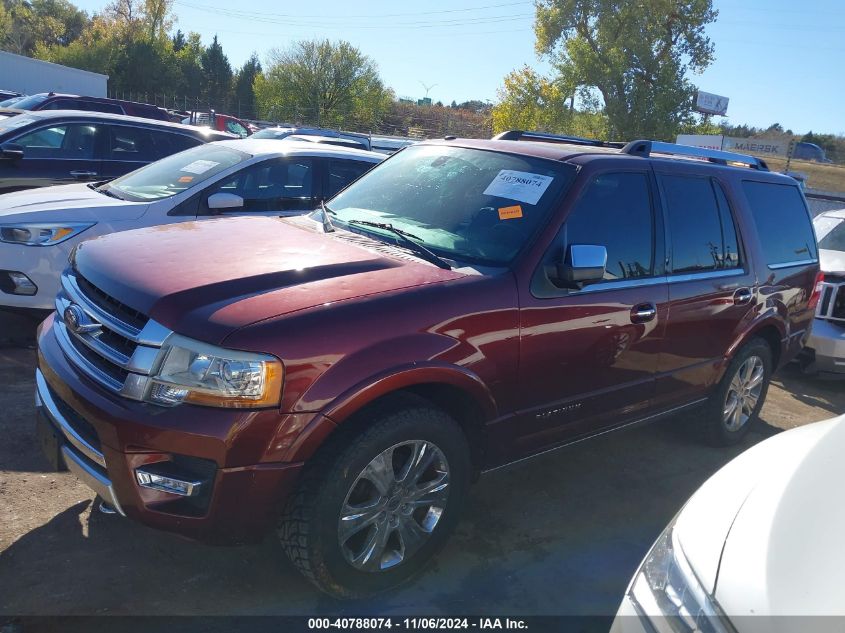 2015 Ford Expedition Platinum VIN: 1FMJU1MT9FEF39436 Lot: 40788074