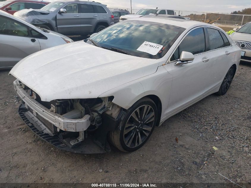 2017 Lincoln Mkz Select VIN: 3LN6L5C96HR614812 Lot: 40788115