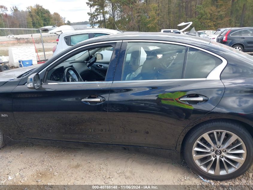 2019 Infiniti Q50 3.0T Luxe VIN: JN1EV7ARXKM591546 Lot: 40788148