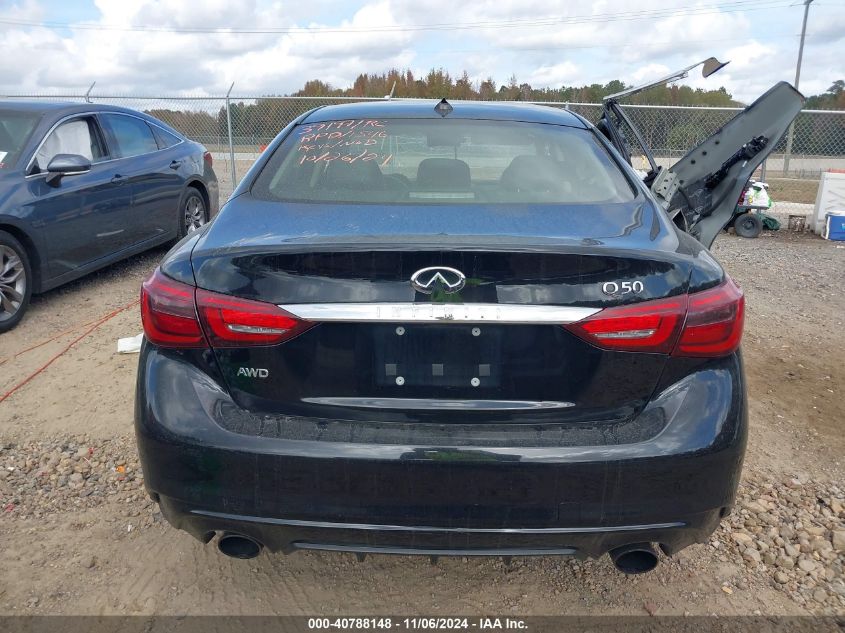 2019 Infiniti Q50 3.0T Luxe VIN: JN1EV7ARXKM591546 Lot: 40788148