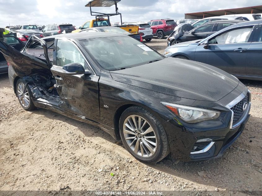 2019 Infiniti Q50 3.0T Luxe VIN: JN1EV7ARXKM591546 Lot: 40788148