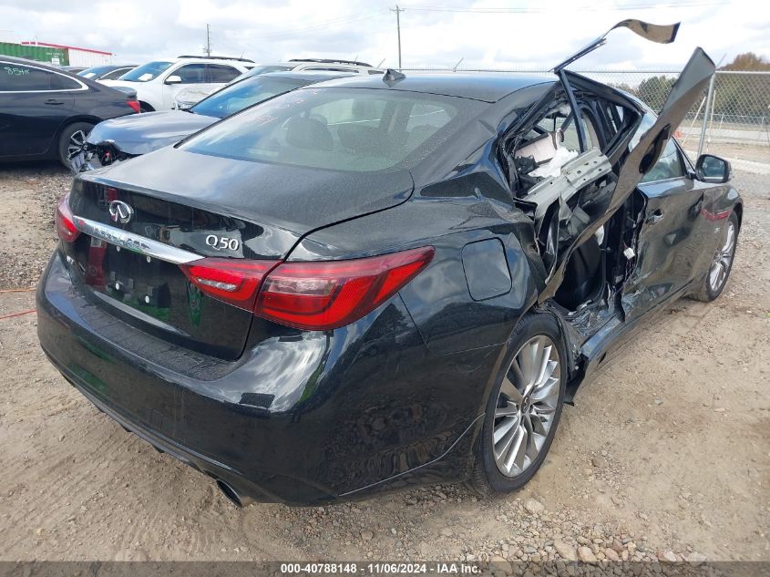 2019 Infiniti Q50 3.0T Luxe VIN: JN1EV7ARXKM591546 Lot: 40788148