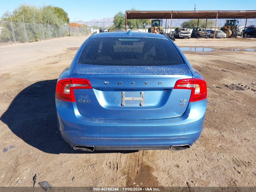 2015 Volvo S60 T5 Premier VIN: YV1612TB8F2310291 Lot: 40788246