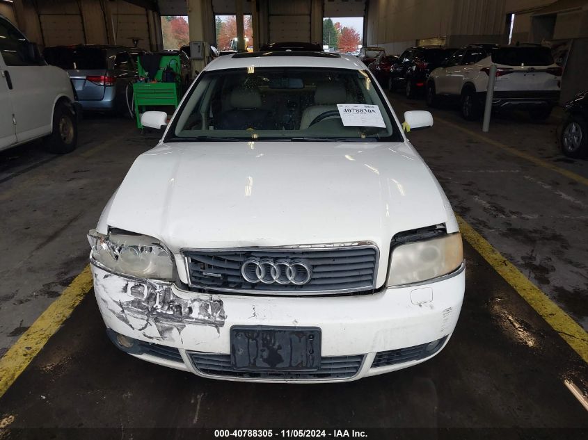 2004 Audi A6 3.0 VIN: WAULT64B94N038299 Lot: 40788305