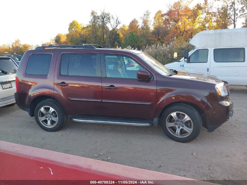 2012 Honda Pilot Ex-L VIN: 5FNYF4H50CB018853 Lot: 40788324