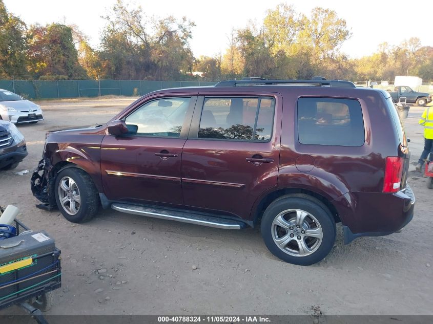 2012 Honda Pilot Ex-L VIN: 5FNYF4H50CB018853 Lot: 40788324