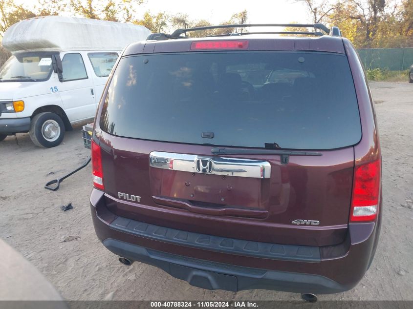 2012 Honda Pilot Ex-L VIN: 5FNYF4H50CB018853 Lot: 40788324