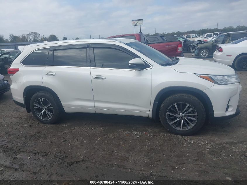 2017 Toyota Highlander Xle VIN: 5TDJZRFH2HS517272 Lot: 40788424