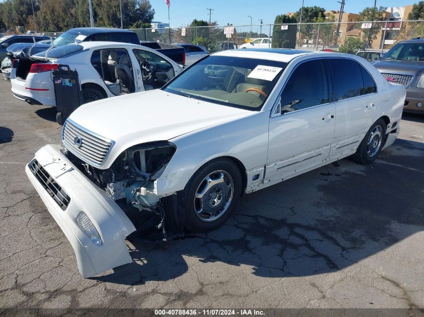 2002 Lexus Ls 430 VIN: JTHBN30F920092100 Lot: 40788436