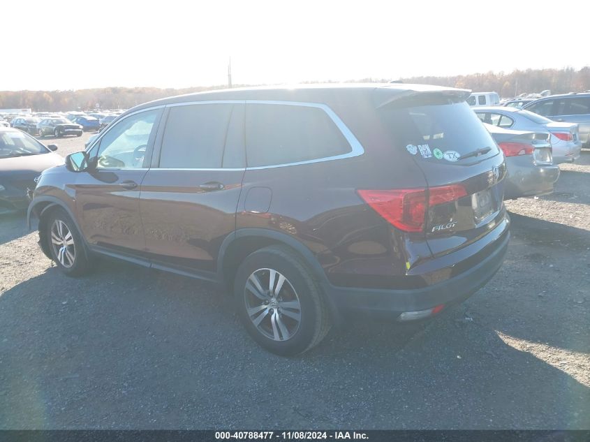 2016 Honda Pilot Ex VIN: 5FNYF5H39GB057595 Lot: 40788477