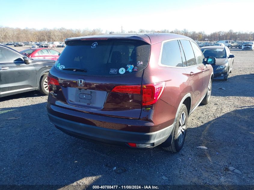 2016 Honda Pilot Ex VIN: 5FNYF5H39GB057595 Lot: 40788477