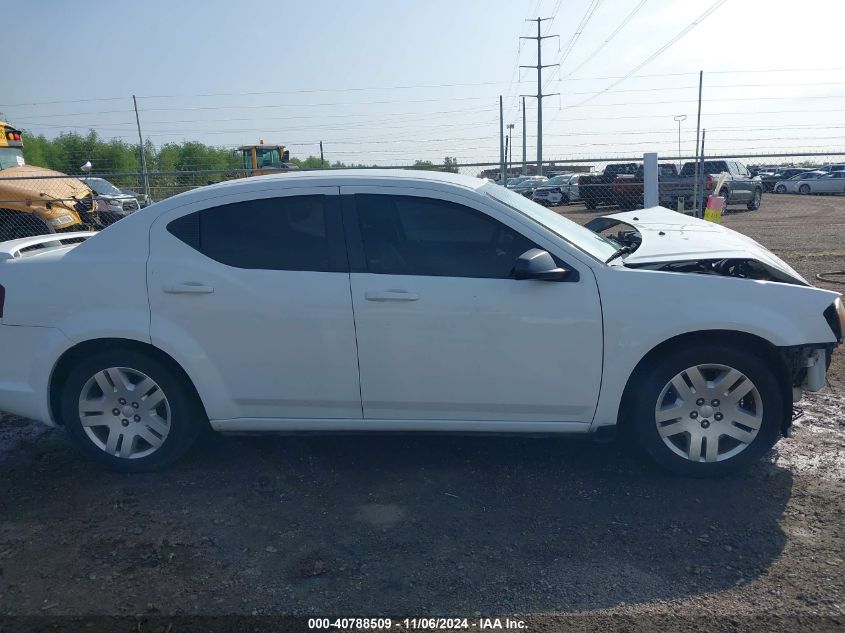 2014 Dodge Avenger Se VIN: 1C3CDZAB3EN222732 Lot: 40788509