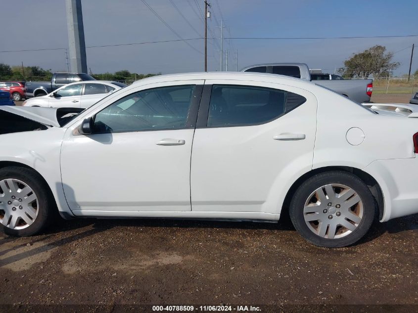 2014 Dodge Avenger Se VIN: 1C3CDZAB3EN222732 Lot: 40788509