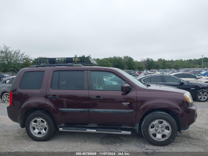 2011 Honda Pilot Lx VIN: 5FNYF3H28BB042848 Lot: 40788609