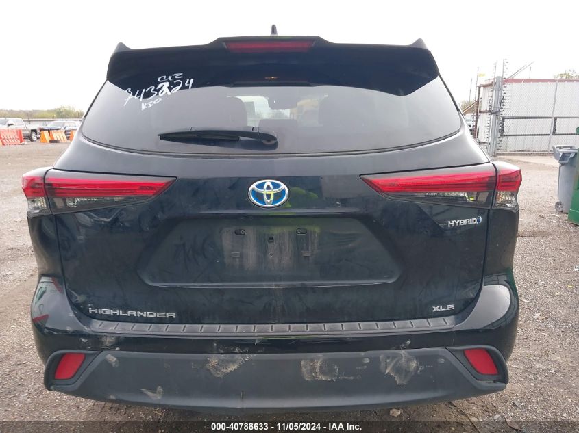 2023 Toyota Highlander Hybrid Xle Bronze VIN: 5TDAARAH4PS522826 Lot: 40788633