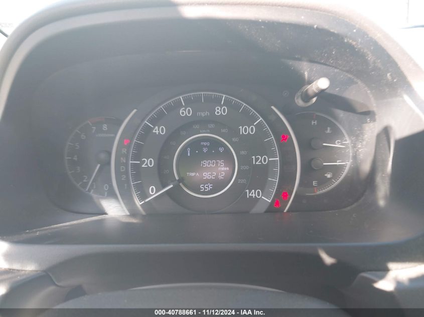 2012 HONDA CR-V VIN: 5J6RM3H7XCL046091