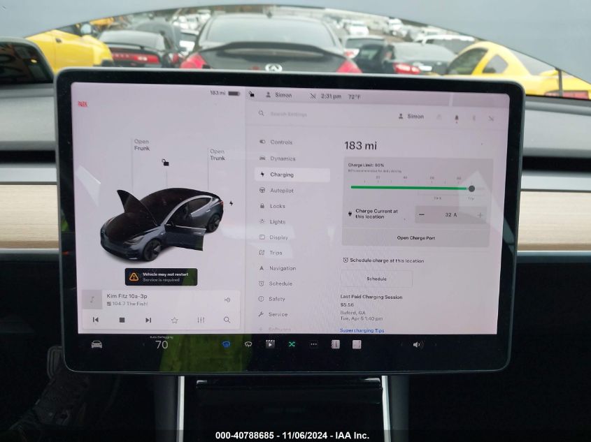 2020 Tesla Model 3 Standard Range Plus Rear-Wheel Drive/Standard Range Rear-Wheel Drive VIN: 5YJ3E1EA8LF495785 Lot: 40788685