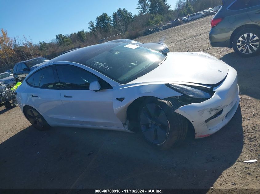 2021 Tesla Model 3 Standard Range Plus Rear-Wheel Drive VIN: 5YJ3E1EA7MF963300 Lot: 40788918