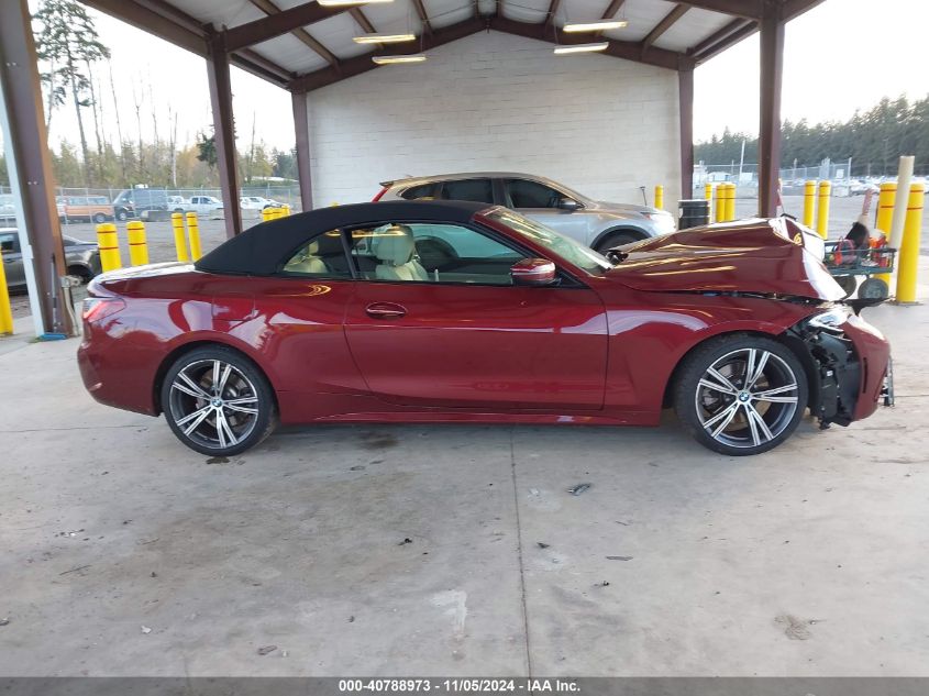 2022 BMW 430I xDrive VIN: WBA43AT07NCH63049 Lot: 40788973