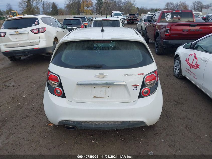 2013 Chevrolet Sonic Rs Auto VIN: 1G1JG6SB7D4138949 Lot: 40789029