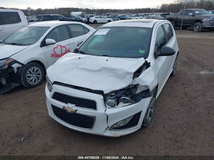 2013 Chevrolet Sonic Rs Auto VIN: 1G1JG6SB7D4138949 Lot: 40789029