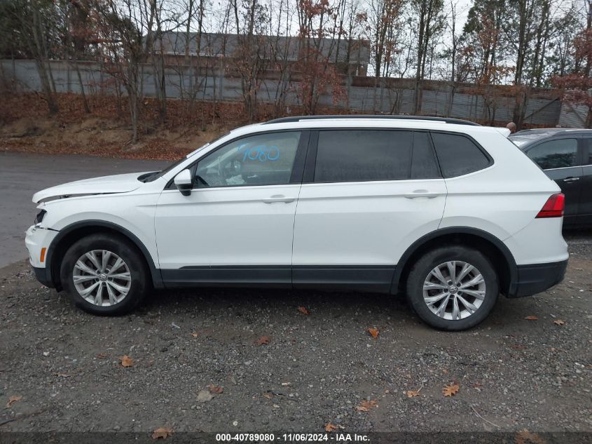 2019 Volkswagen Tiguan 2.0T S VIN: 3VV0B7AX1KM195445 Lot: 40789080