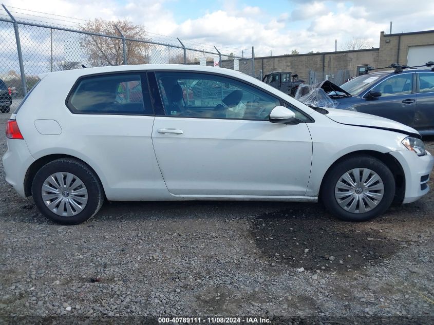 2015 Volkswagen Golf Launch Edition 2-Door VIN: 3VW817AU4FM022371 Lot: 40789111