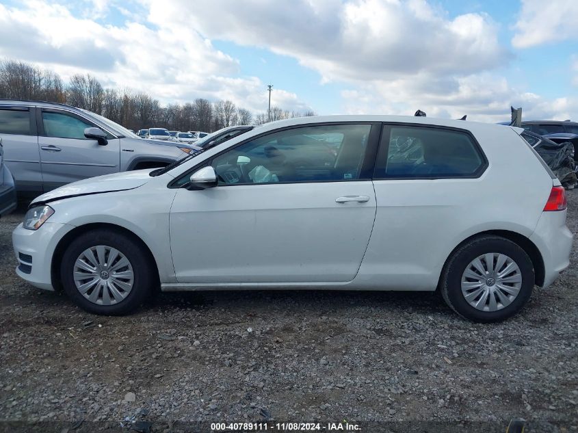 2015 Volkswagen Golf Launch Edition 2-Door VIN: 3VW817AU4FM022371 Lot: 40789111