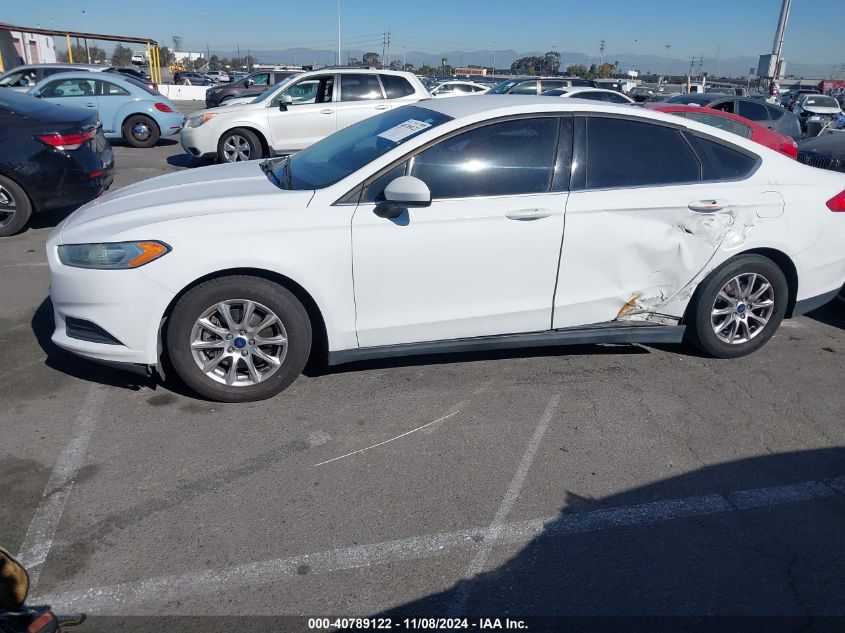 2015 Ford Fusion S VIN: 3FA6P0G76FR283155 Lot: 40789122