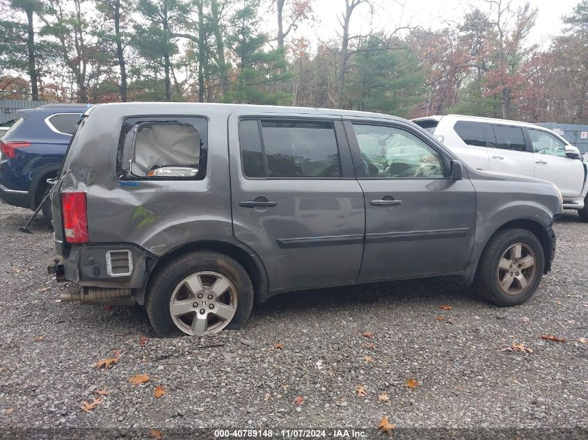 2013 Honda Pilot Lx VIN: 5FNYF4H24DB036750 Lot: 40789148