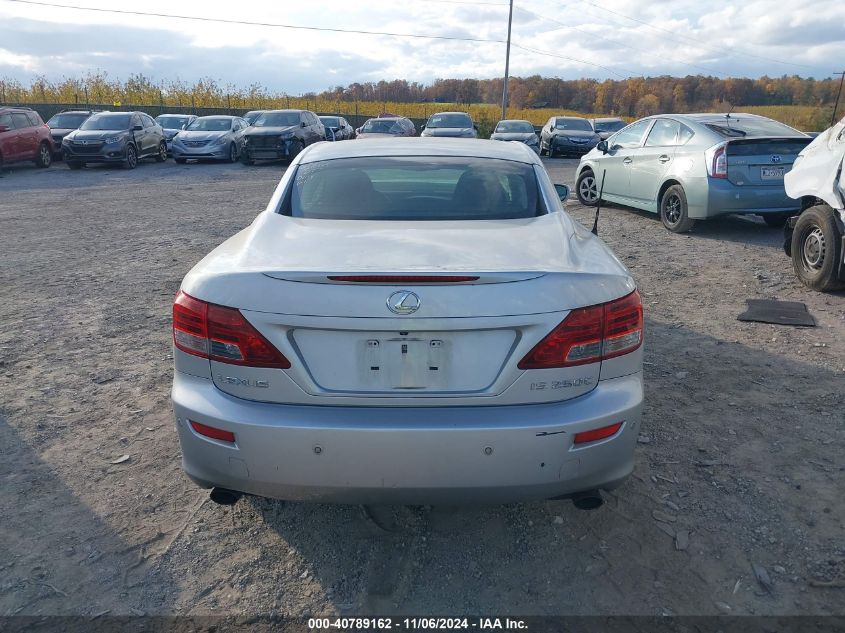 2010 Lexus Is 250C VIN: JTHFF2C29A2513608 Lot: 40789162