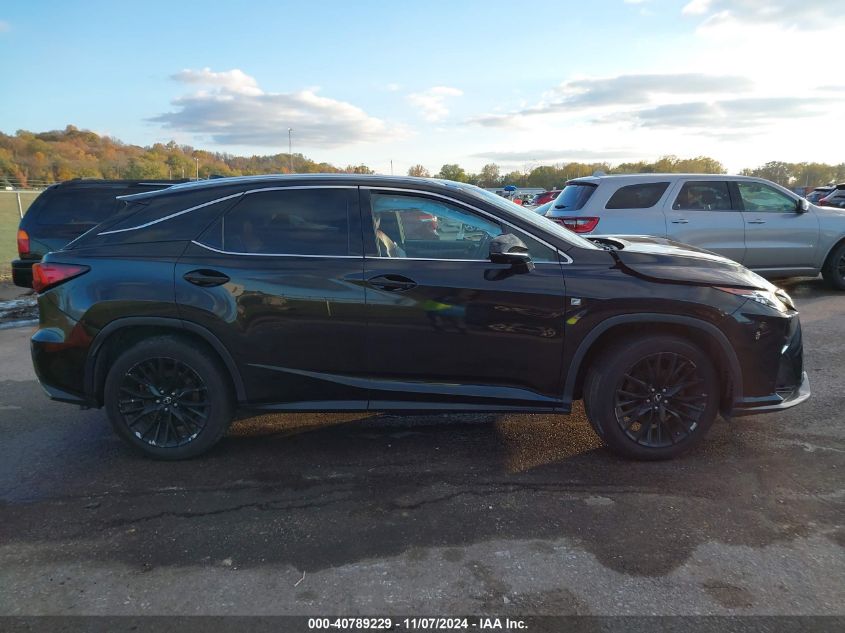 2018 Lexus Rx 350 F Sport VIN: 2T2BZMCAXJC166216 Lot: 40789229