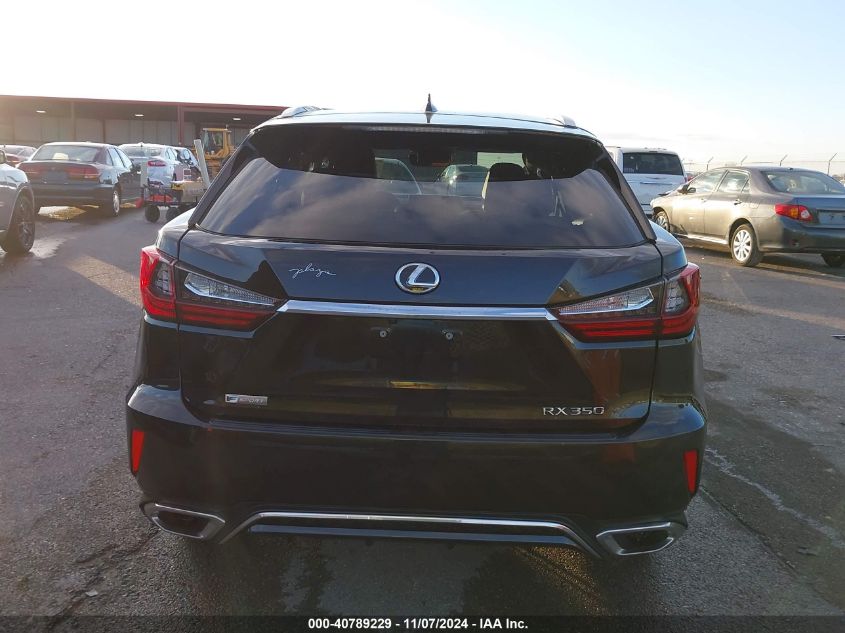 2018 Lexus Rx 350 F Sport VIN: 2T2BZMCAXJC166216 Lot: 40789229