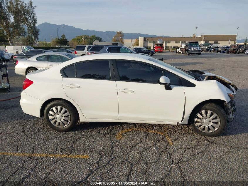 2012 Honda Civic Lx VIN: 19XFB2F51CE386510 Lot: 40789305