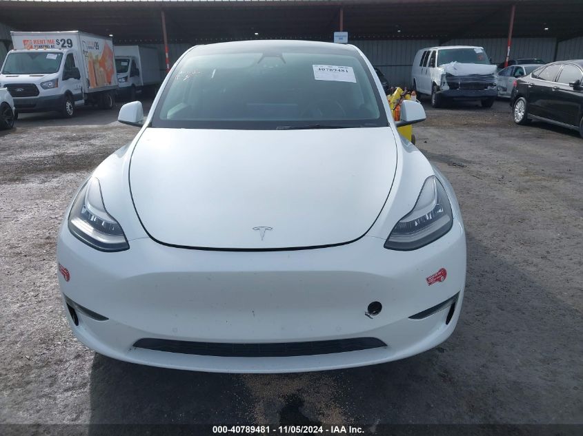 2021 Tesla Model Y Long Range Dual Motor All-Wheel Drive VIN: 5YJYGDEEXMF100687 Lot: 40789481