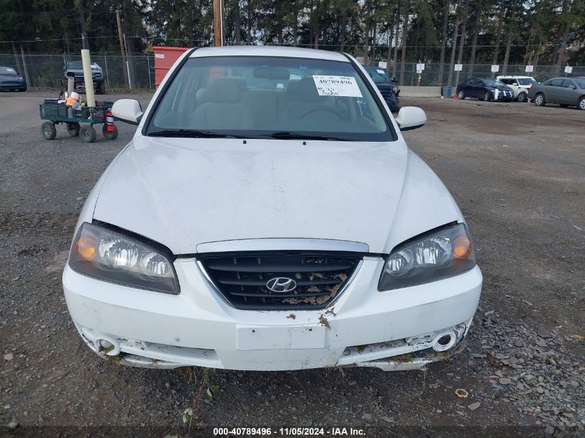 2005 Hyundai Elantra Gls/Gt VIN: KMHDN46D55U193486 Lot: 40789496