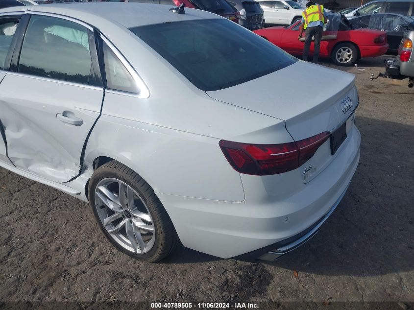 2022 Audi A4 Premium Plus 45 Tfsi S Line Quattro S Tronic VIN: WAUEAAF41NN011678 Lot: 40789505