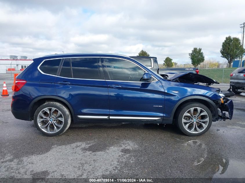 2016 BMW X3 xDrive35I VIN: 5UXWX7C55G0R16915 Lot: 40789514