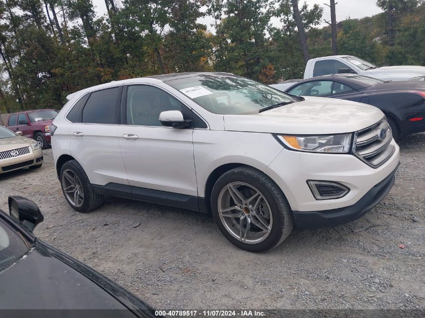 2016 Ford Edge Titanium VIN: 2FMPK3K87GBC16400 Lot: 40789517