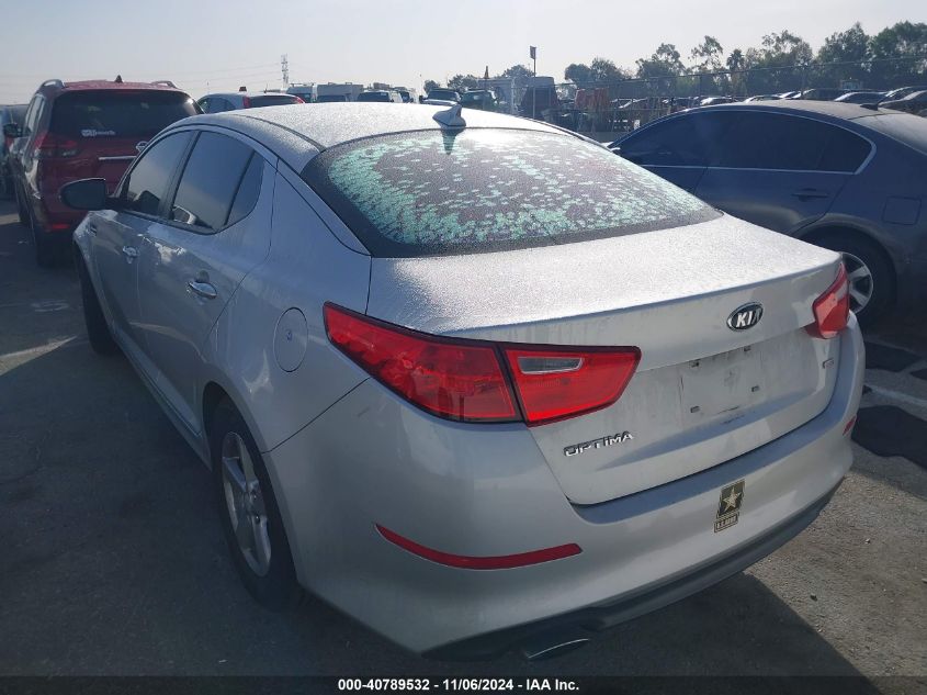 VIN 5XXGM4A76EG350650 2014 KIA Optima, LX no.3