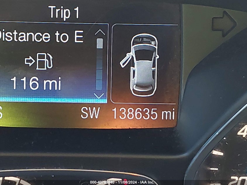 2014 FORD ESCAPE VIN: 1FMCU9J98EUB66510