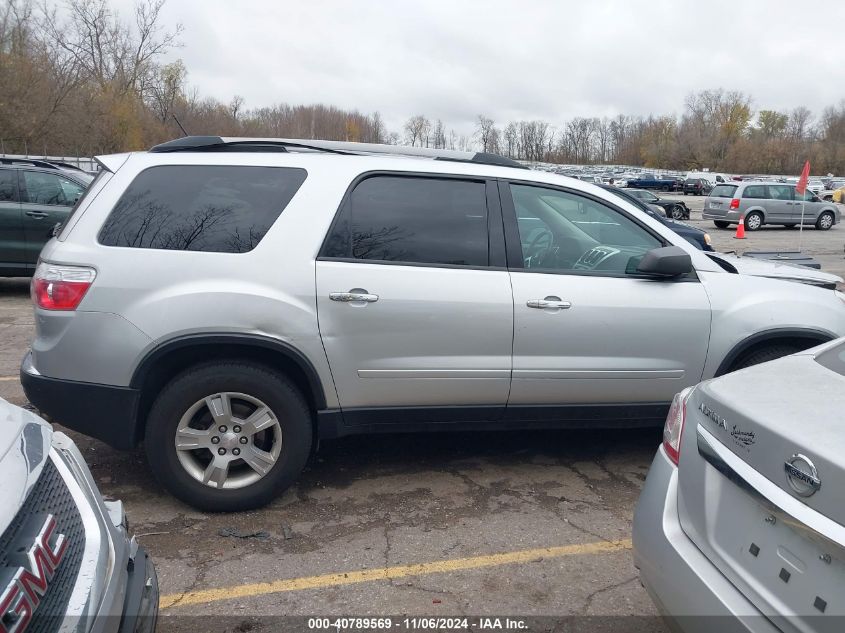 2011 GMC Acadia Sle VIN: 1GKKVPEDXBJ287797 Lot: 40789569