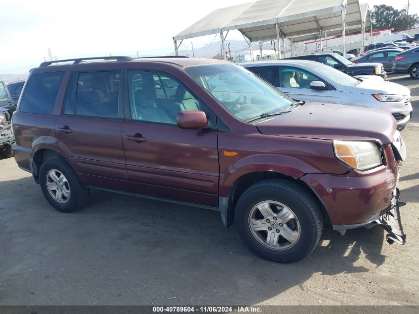 2008 Honda Pilot Vp VIN: 5FNYF28298B007061 Lot: 40789604