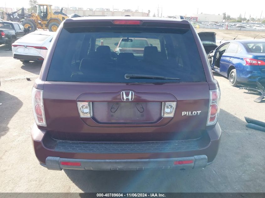 2008 Honda Pilot Vp VIN: 5FNYF28298B007061 Lot: 40789604