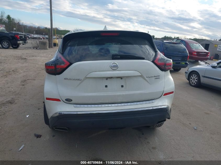 2019 Nissan Murano Platinum VIN: 5N1AZ2MS4KN105076 Lot: 40789684